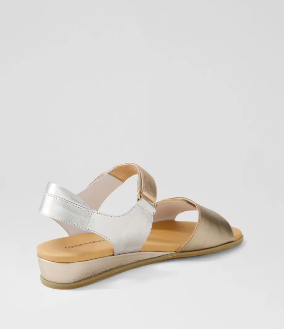Halima Champagne Gold Multi Sandals