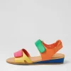 Halima Fuchsia Yellow Multi Sandals