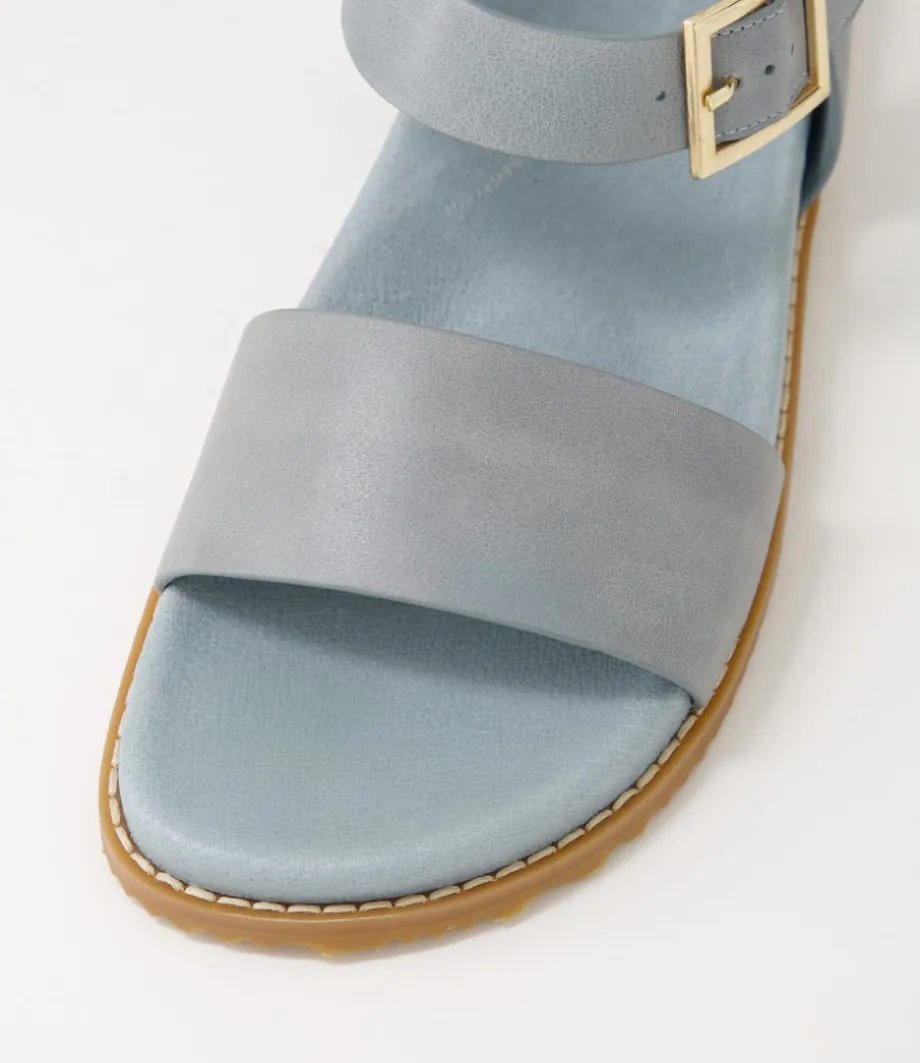 Hammil W Denim Leather Sandals