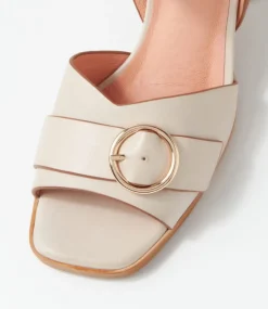 Hampton Almond Tan Leather Sandals