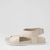 Hanako W Almond Leather Sandals