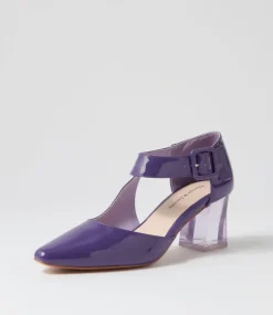 Happie Purple Patent Leather Heels
