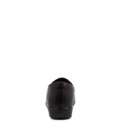 Harding2 Black Leather Slip-On Shoes