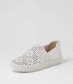 Harel White Patent Leather Sneakers