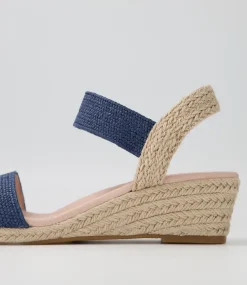 Havan Navy Weave Elastic Espadrilles