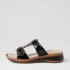 Hawaii 3 Schwarz Leather Sandals