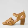Hayat Dark Tan Leather Sandals