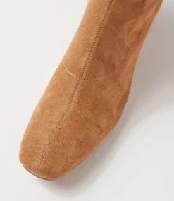 Hayleys Sandy Stretch Microsuede Knee High Boots