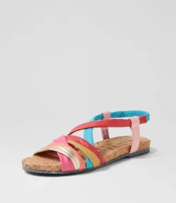 Henriette 3 Multicolor Leather Sandals