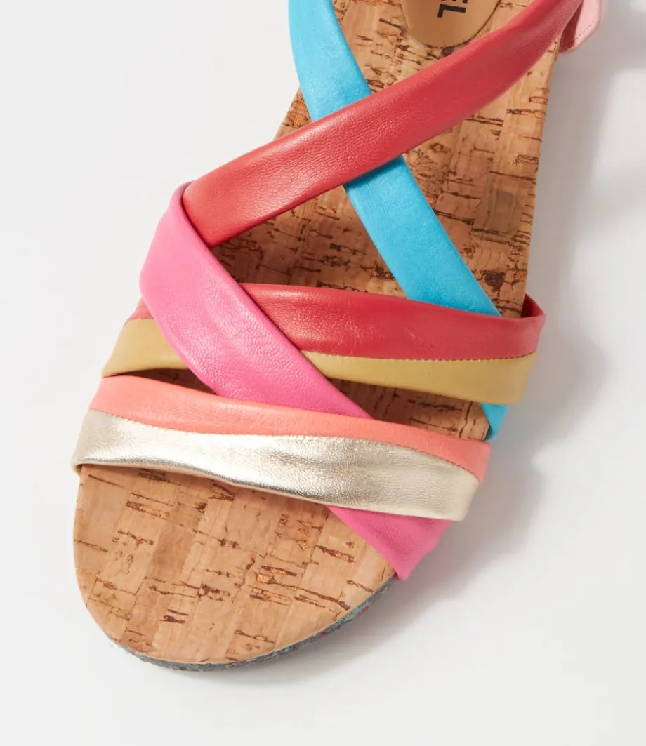 Henriette 3 Multicolor Leather Sandals