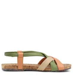 Henriette 01 Oliv Multi Leather Sandals