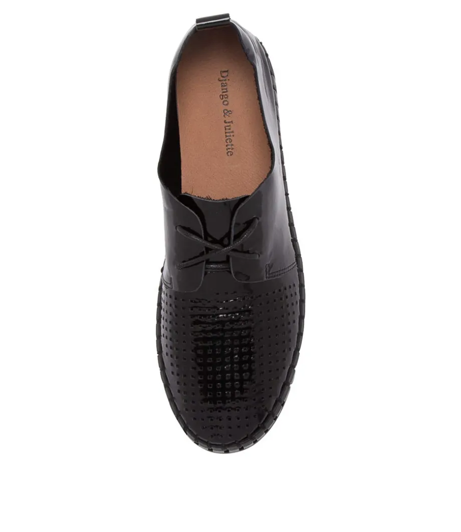 Huston Black Black Sole Patent Leather