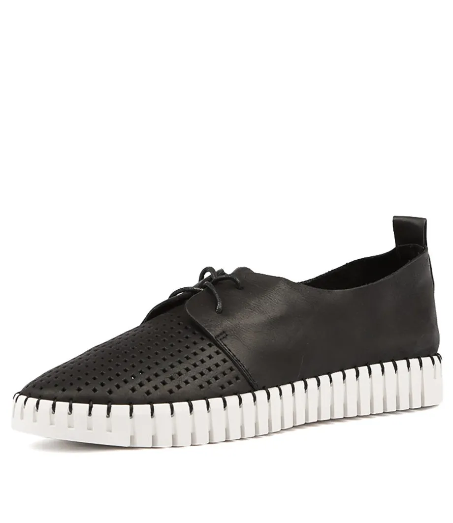 Huston Black Leather