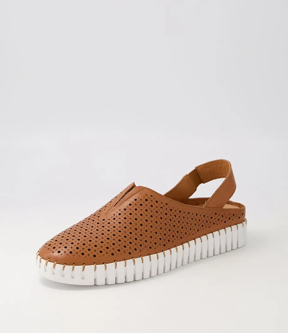 Huyla Scotch White Leather Sneakers