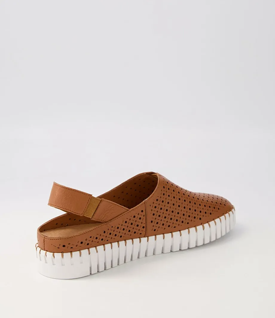 Huyla Scotch White Leather Sneakers