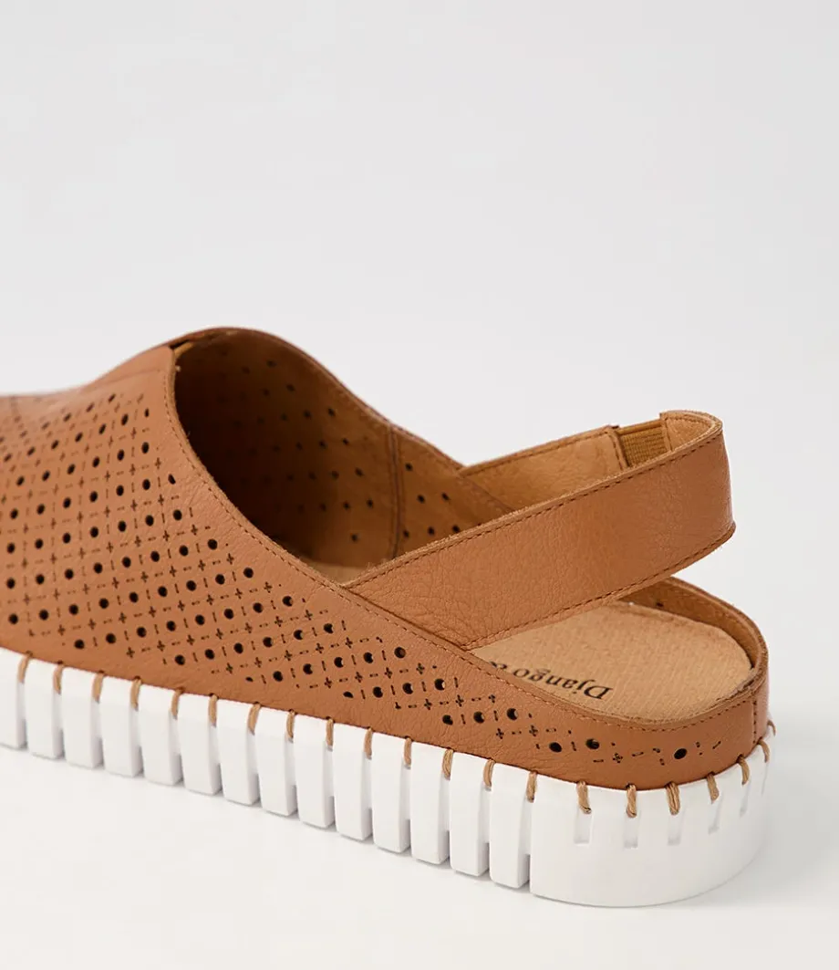 Huyla Scotch White Leather Sneakers