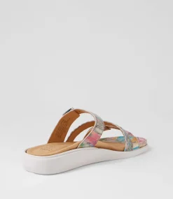 Ianna W Multi Dot Leather Sandals