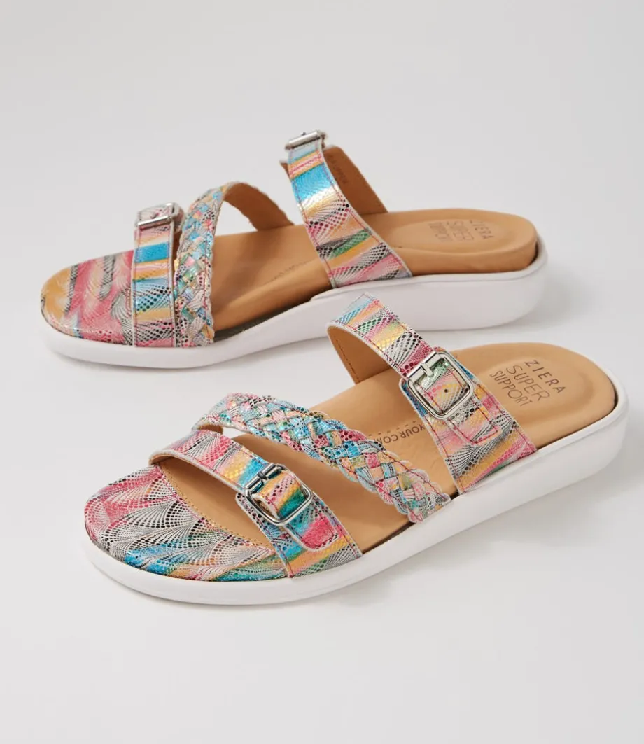 Ianna W Multi Dot Leather Sandals