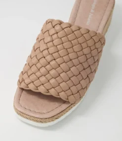 Idalis Cappuccino Leather Espadrilles