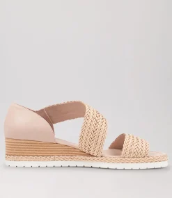 Ide Nude Weave Leather Espadrilles