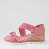 Ide Pretty Pink Weave Leather Espadrilles