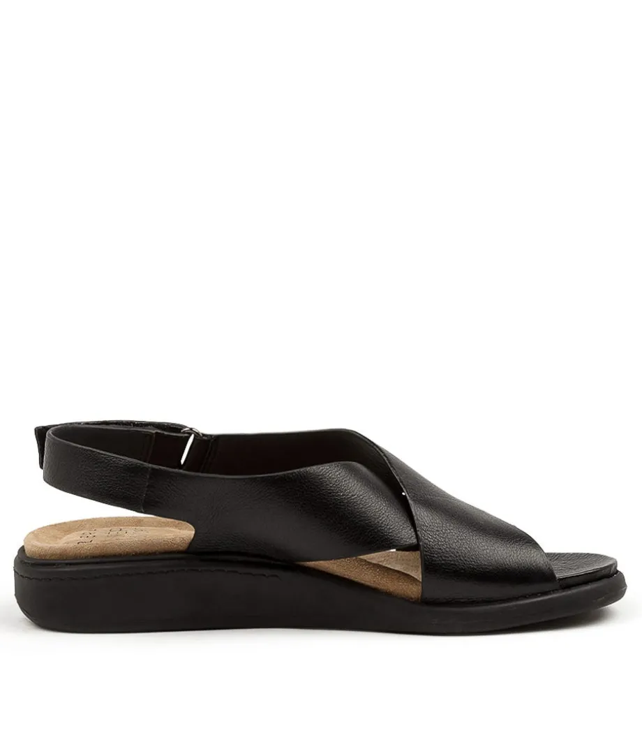 Ilda W Black-Black Leath
