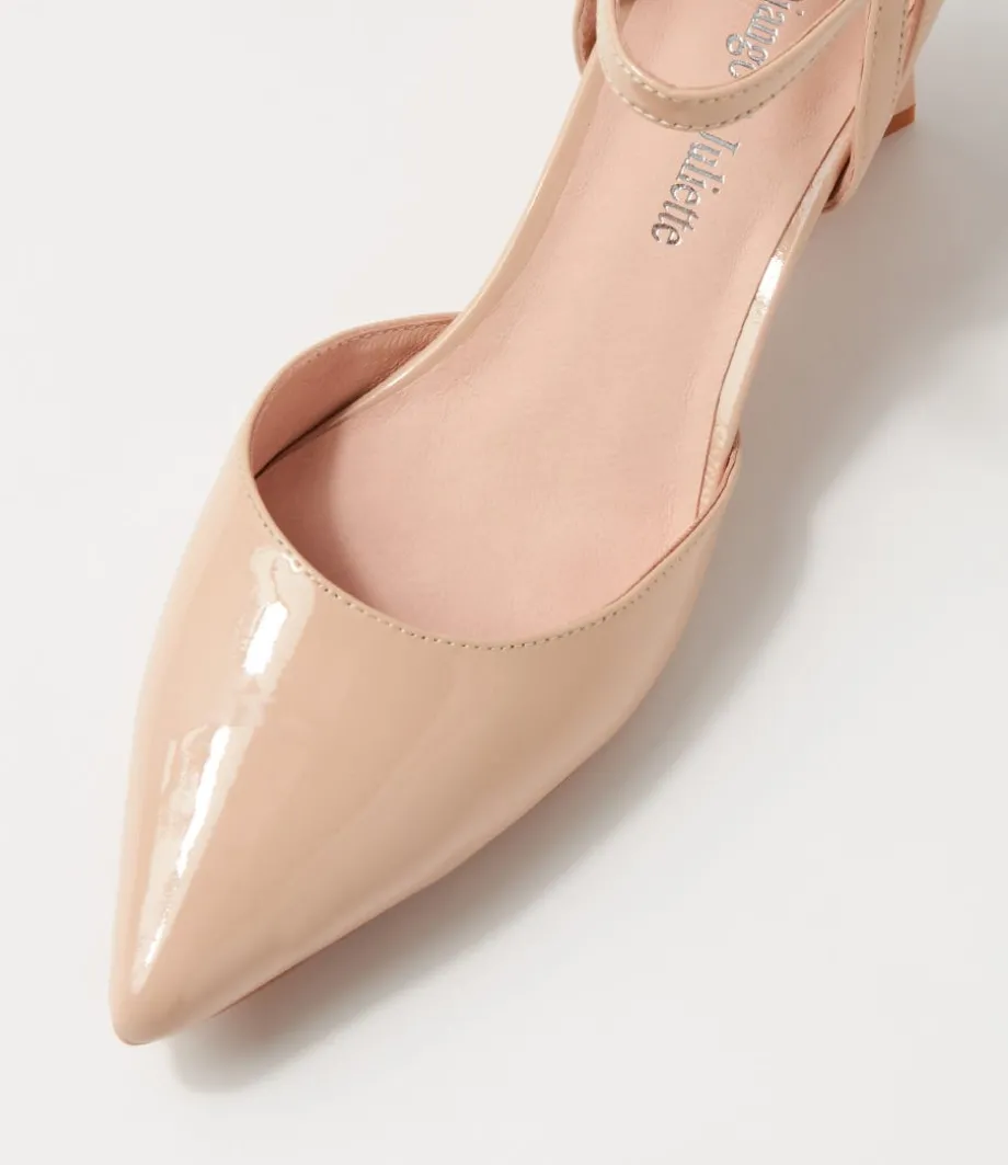 Illie Cappuccino Patent Leather Heels