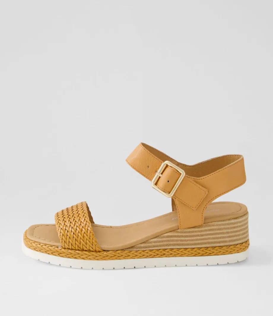 Imari Mandarin Weave Leather Sandals