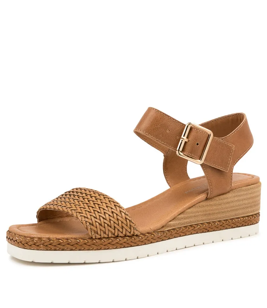 Imari Tan Weave-Leather