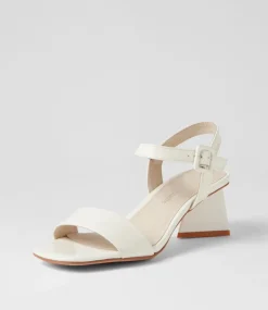 Incha Ivory Patent Leather Sandals