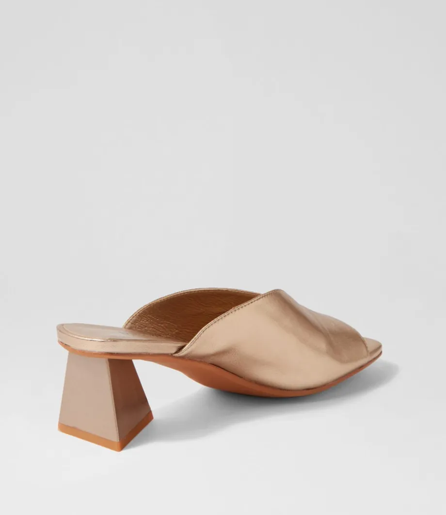 Inkley Champagne Leather Sandals