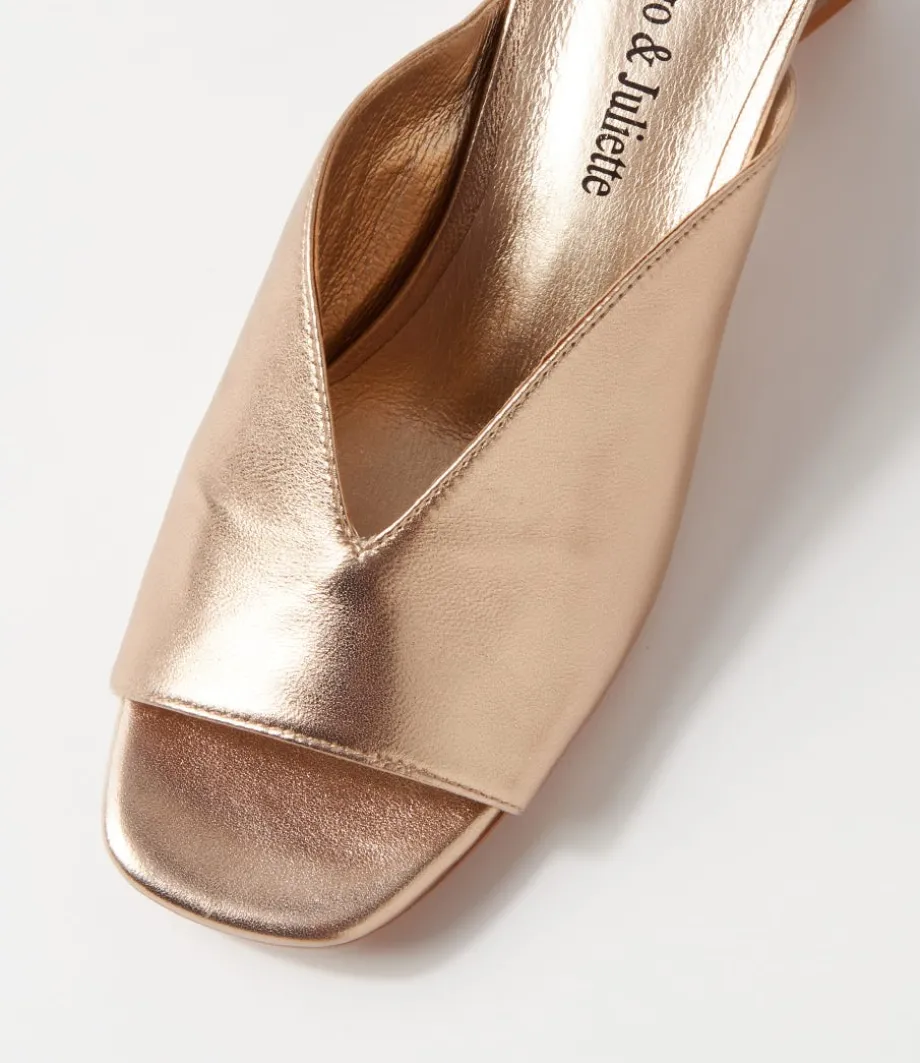 Inkley Champagne Leather Sandals