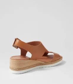 Ippa Dark Tan Leather Espadrilles