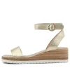 Irish Pale Gold Leather Sandals
