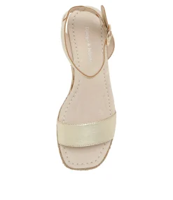 Irish Pale Gold Leather Sandals