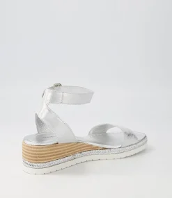 Irish Silver Scratch Leather Espadrilles