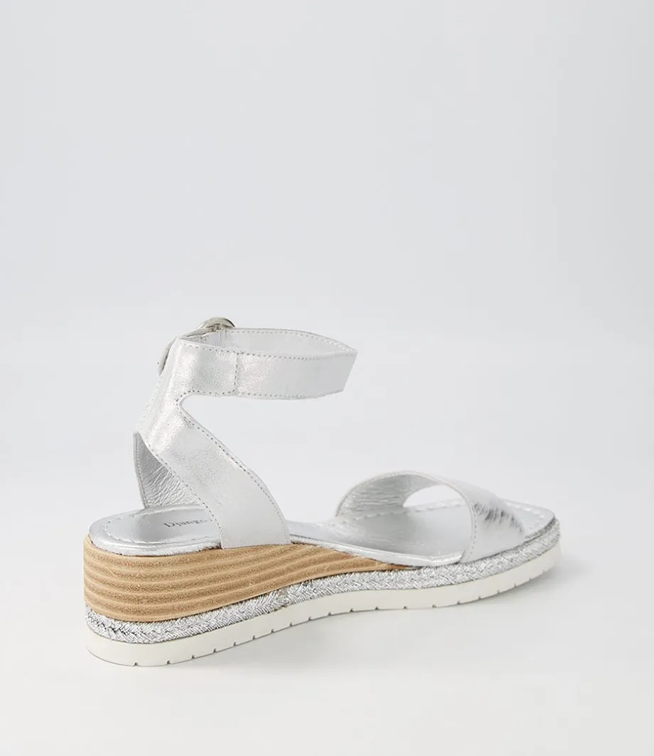 Irish Silver Scratch Leather Espadrilles