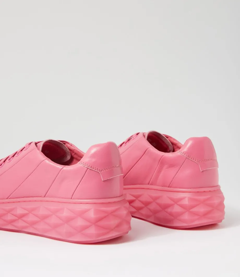 Irsia New Pink Leather Sneakers