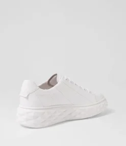Irsia White Leather Sneakers