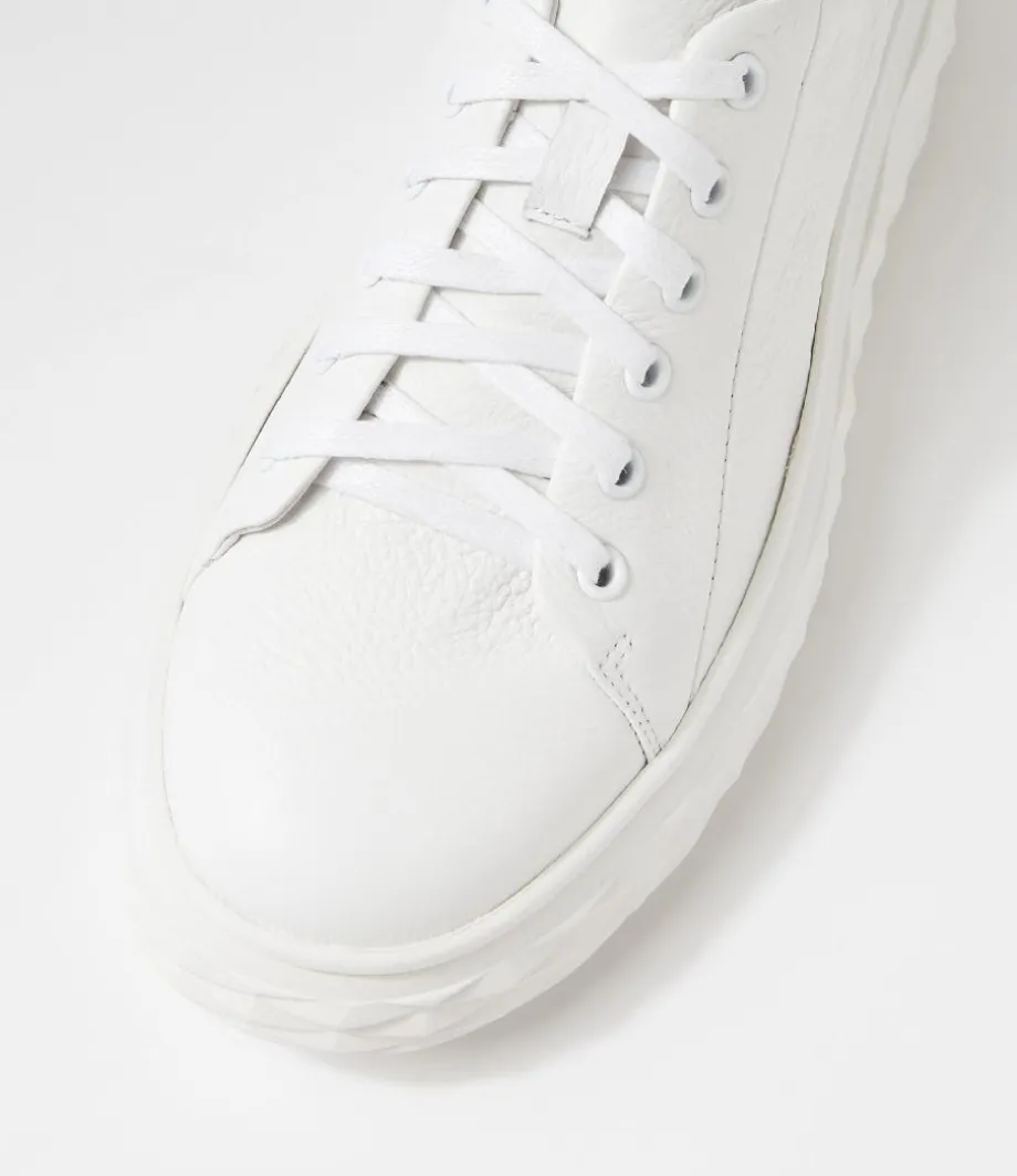 Irsia White Leather Sneakers