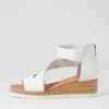 Ismet White Leather Espadrilles