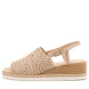Issah Nude Weave-Leather