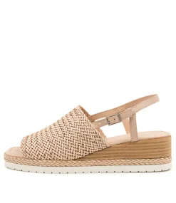 Issah Nude Weave-Leather