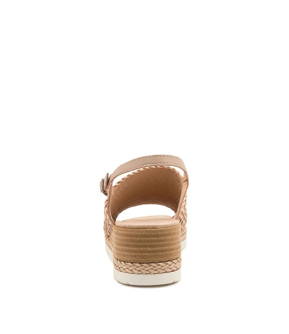 Issah Nude Weave-Leather