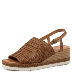 Issah Tan Weave-Leather