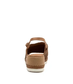Issah Tan Weave-Leather