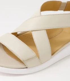 Issy W Almond Leather Sandals