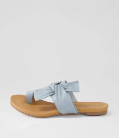 Jacona Denim Leather Slides