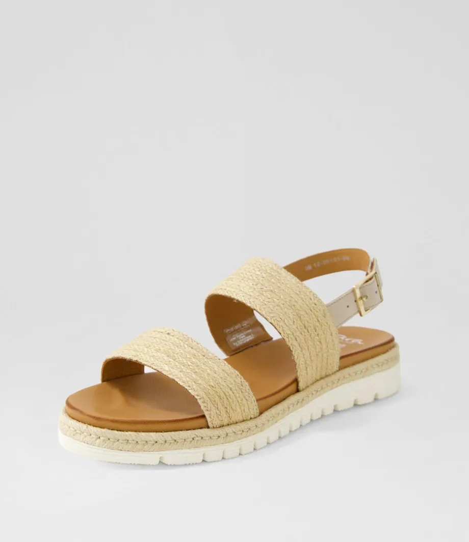 Jamaika 1 Natural Sand Fabric Sandals