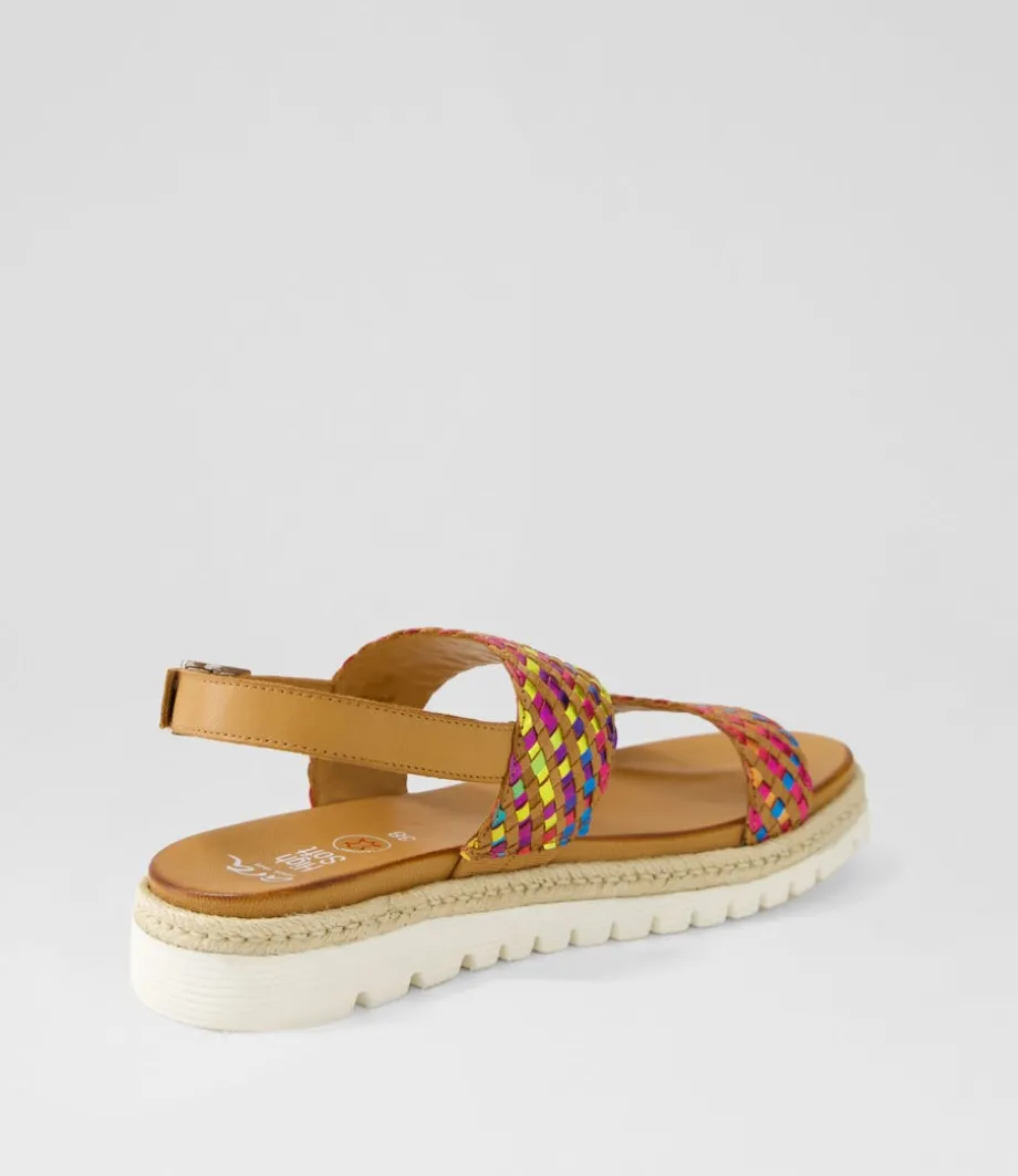 Jamaika 1 Rainbow Multi Leather Sandals